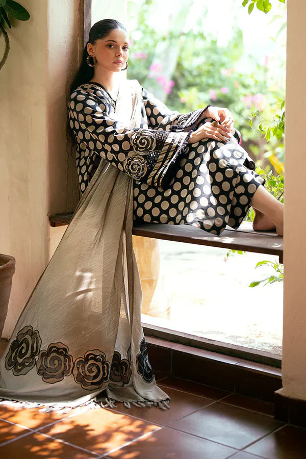 3PC KARANDI PRINTED SHIRT WITH KARANDI PRINTED DUAPTTA AND TROUSER